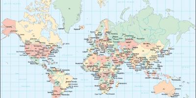 Ghana land in de kaart van de wereld